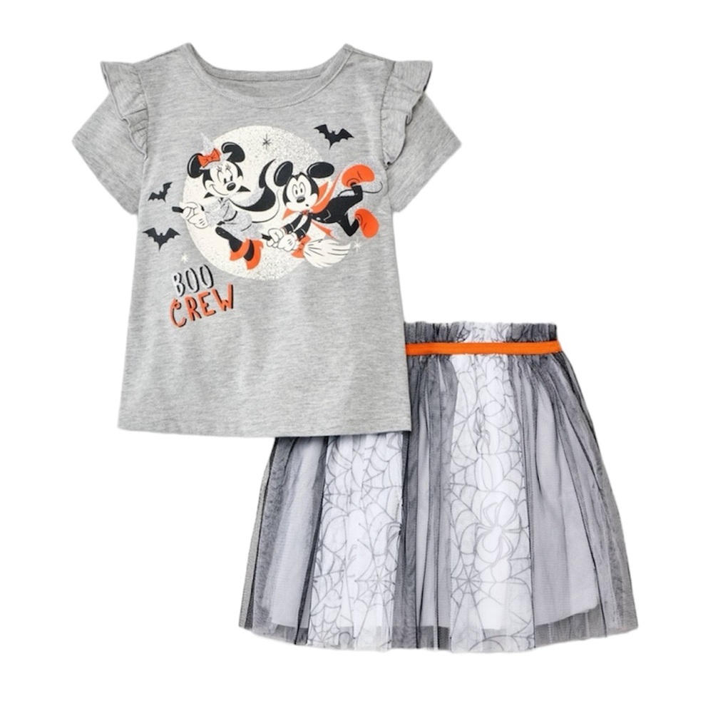 Disney Toddler Girls Minnie Mouse Boo Crew Halloween Tutu Outfit
